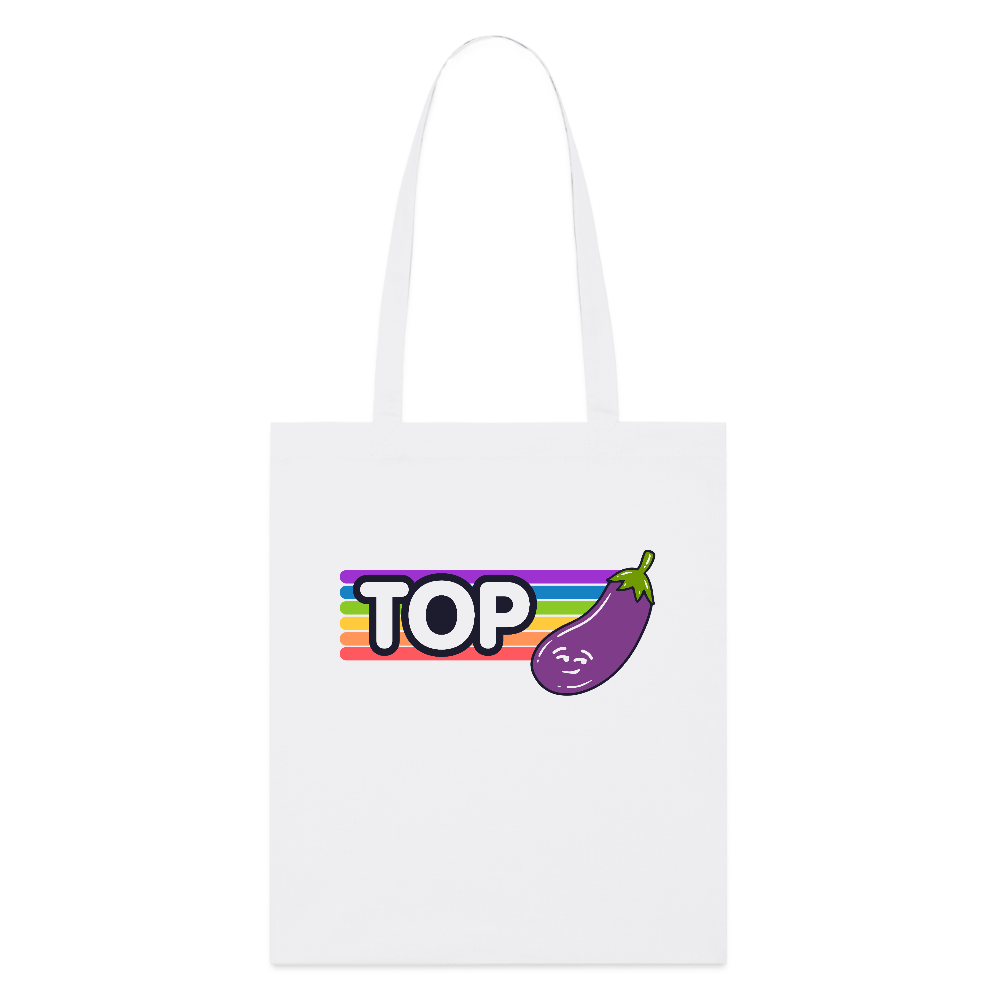 Top Gay | Pride Bio-Stoffbeutel - Weiß