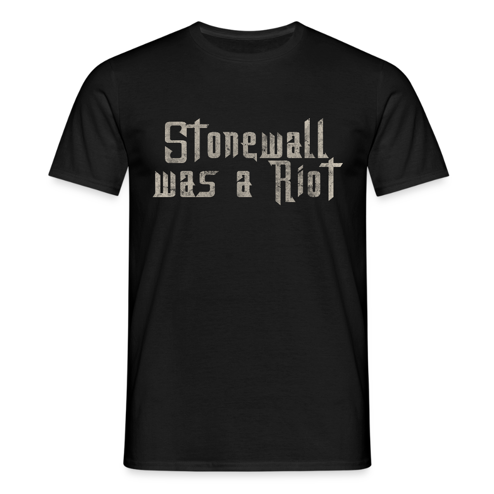 Stonewall was a Riot | Pride T-Shirt - Schwarz