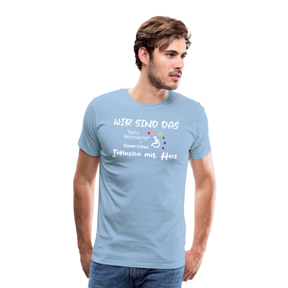 Team Behinderte – Inklusion mit Herz | Solidaritäts-Shirt - Sky