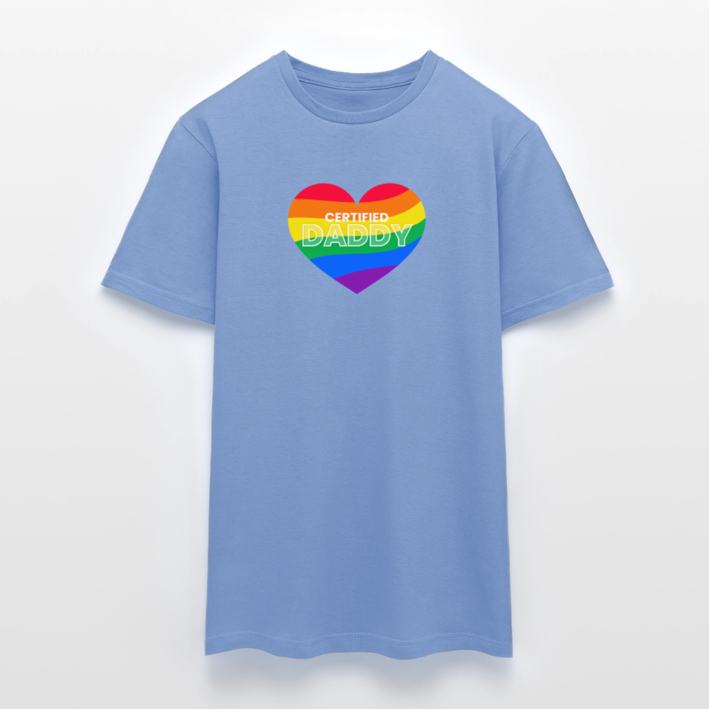 CERTIFIED DADDY | Kink Fetish Pride T-Shirt - carolina blue