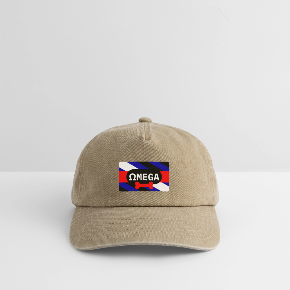 OMEGA Puppy Flag | Puppy Kink Pride Relaxed Vintage Cap - Vintage Beige