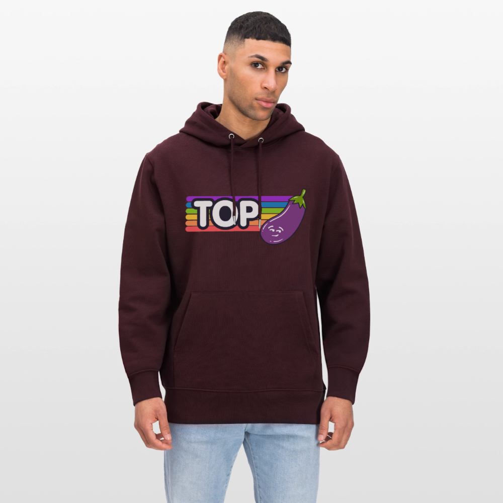 Top Gay | Pride Bio-Hoodie Unisex - Maroon