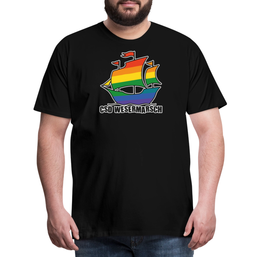 CSD Wesermarsch Premium T-Shirt - Schwarz