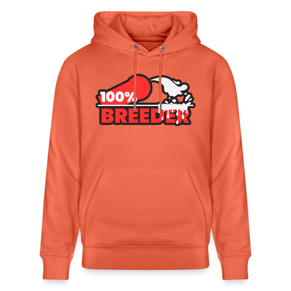 100% BREEDER | Kink Fetish Pride Bio-Hoodie Unisex - Hellrot
