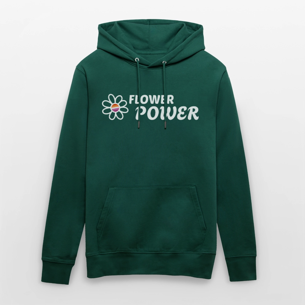 Flower Power | Lesbian Pride Bio-Hoodie Unisex - Forest