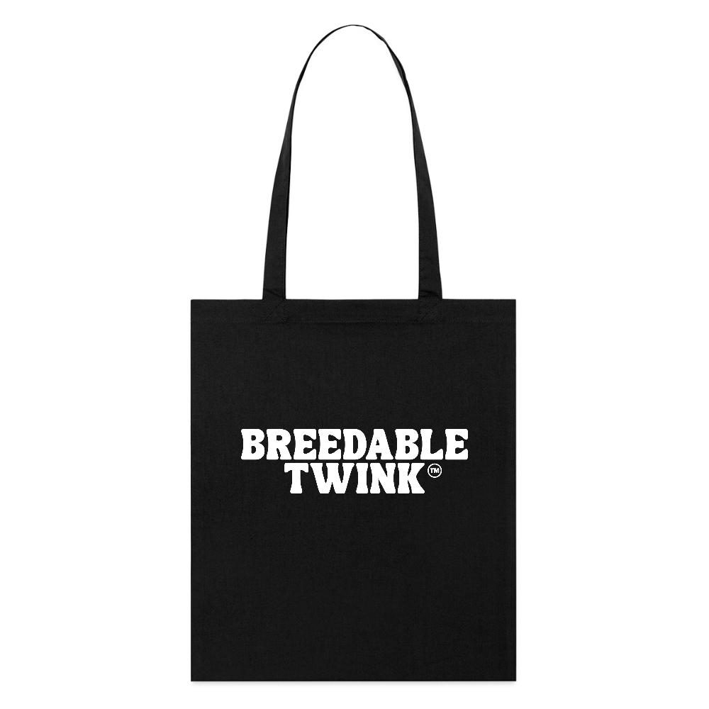 Breedable Twink™ | Kink Fetish Pride Bio-Stoffbeutel - Schwarz