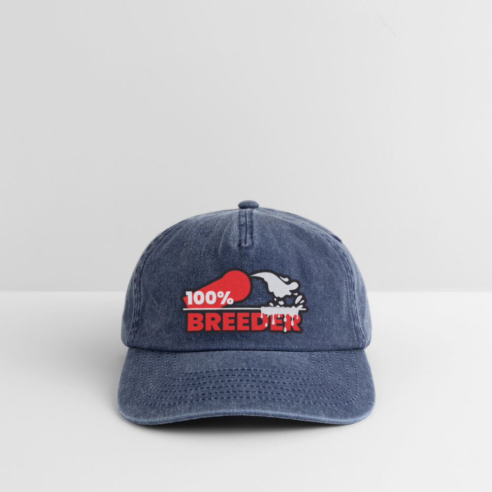 100% BREEDER | Kink Fetish Pride Vintage Cap - Vintage Denim