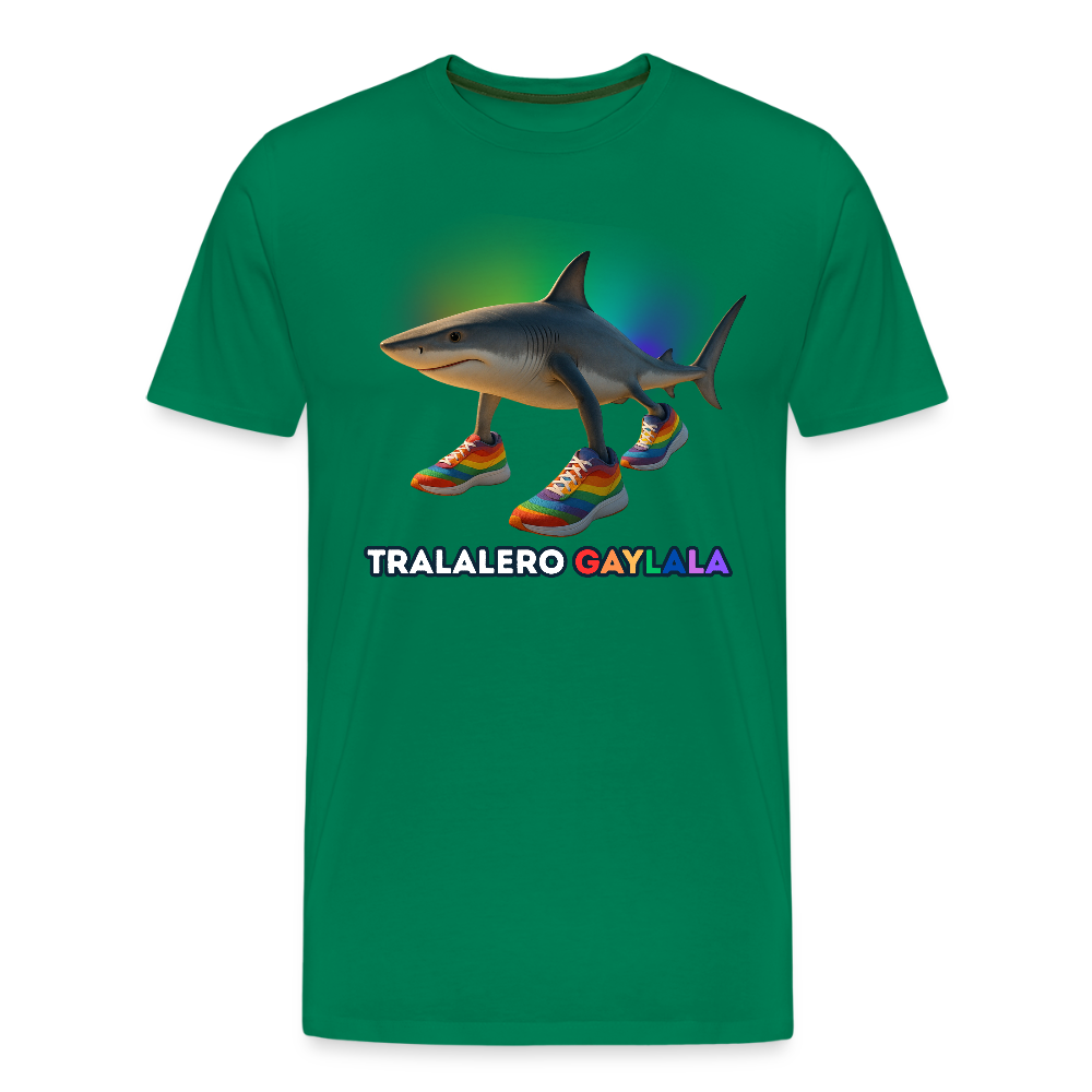 Tralalero Gaylala Pride Premium T-Shirt - Kelly Green