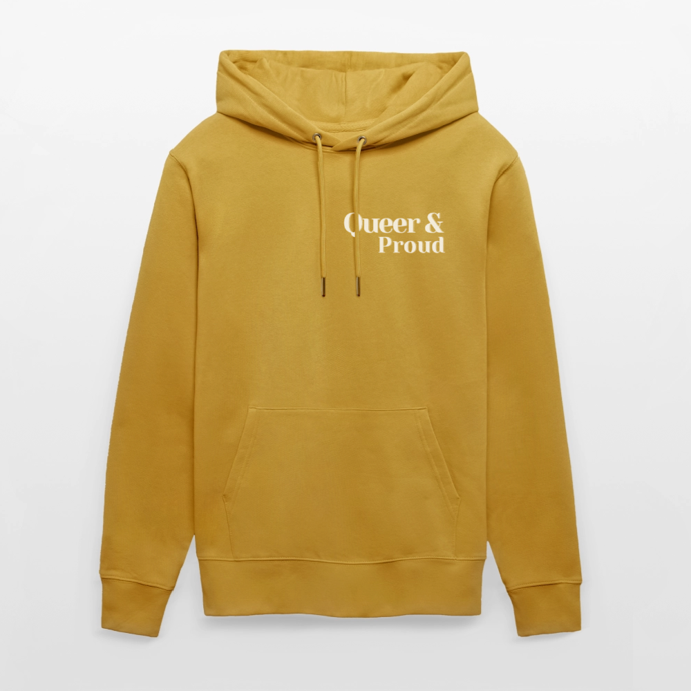 Queer & Proud | Pride Bio-Hoodie Unisex - Ocker