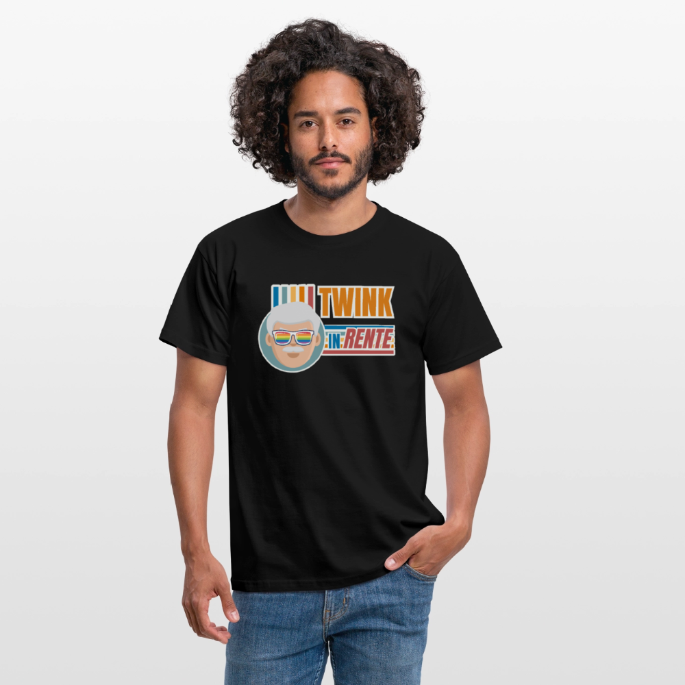Twink in Rente! | Pride T-Shirt - Schwarz