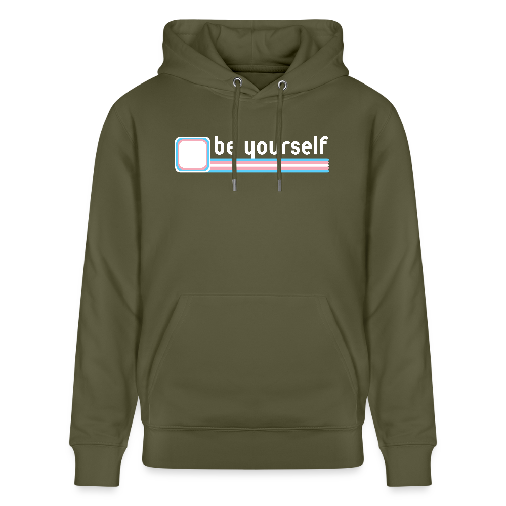 "be yourself" | Trans Pride Bio-Hoodie Unisex - Khaki Grün
