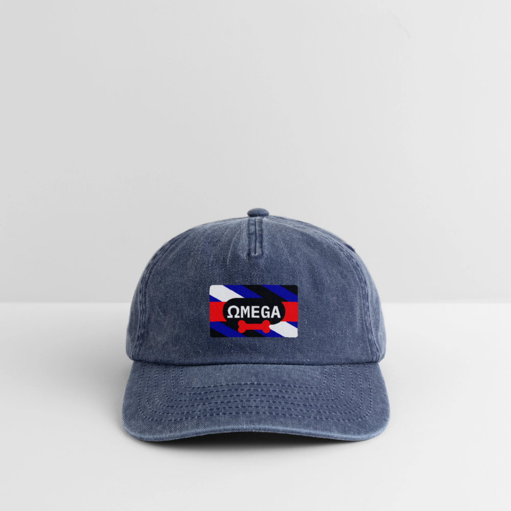 OMEGA Puppy Flag | Puppy Kink Pride Relaxed Vintage Cap - Vintage Denim