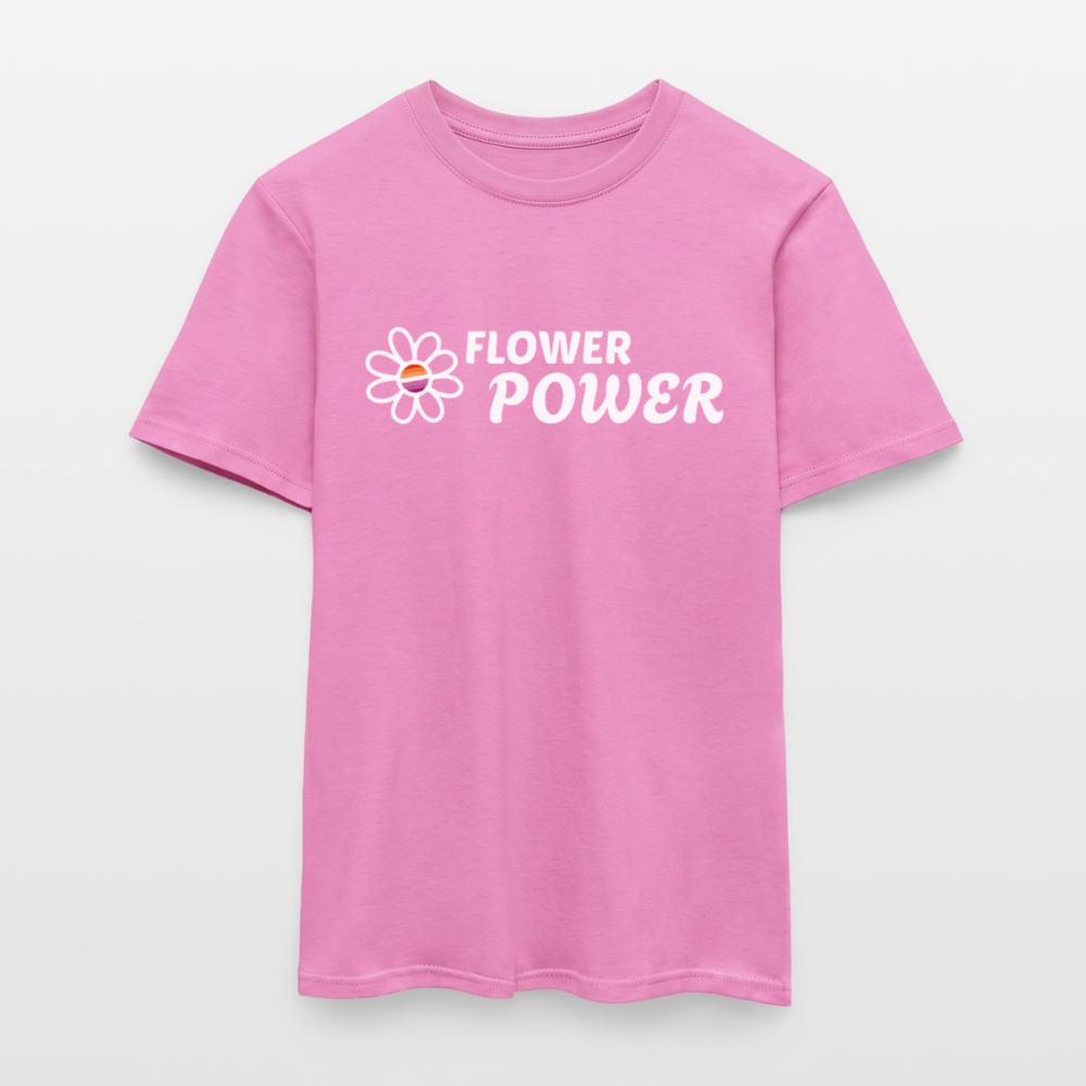 Flower Power Lesbisch T-Shirt | Retro WLW Pride LGBTQ - Pink