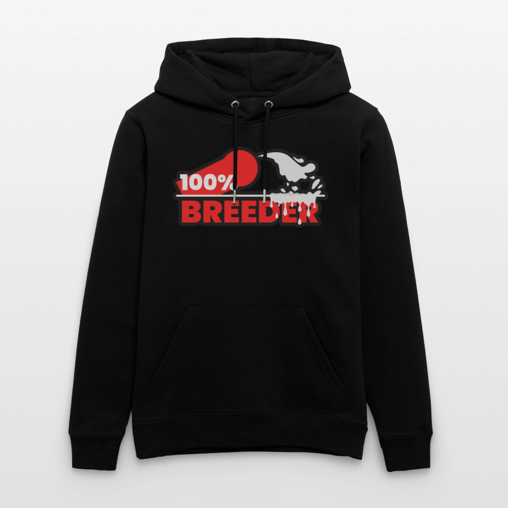 100% BREEDER | Kink Fetish Pride Bio-Hoodie Unisex - Schwarz