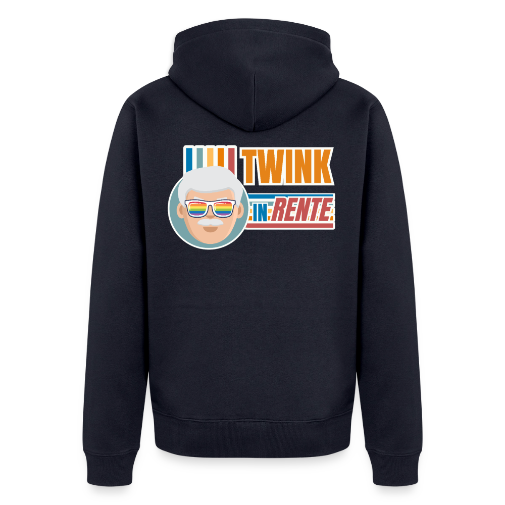 Twink in Rente Kapuzenjacke | Gay Retirement vom Jugendwahn - Navy