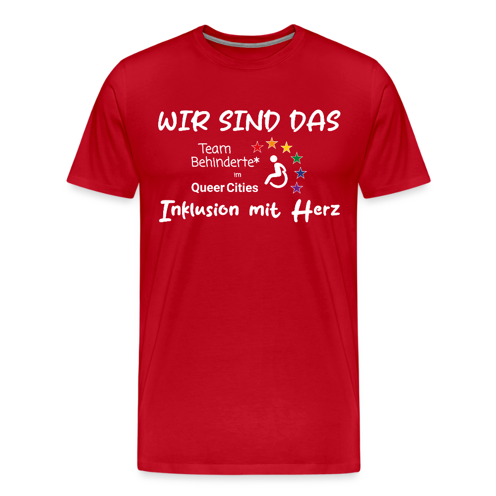 Team Behinderte – Inklusion mit Herz | Solidaritäts-Shirt - Rot