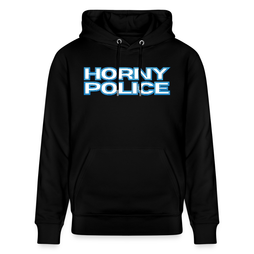 HORNY POLICE | Kink Fetish Pride Bio-Hoodie Unisex - Schwarz