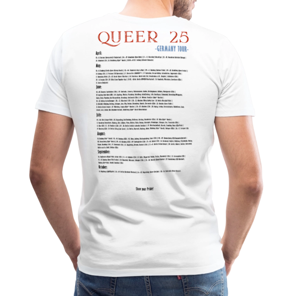 PRIDE Must Go On T-Shirt Germany Tour 2025 (weiß) - Weiß