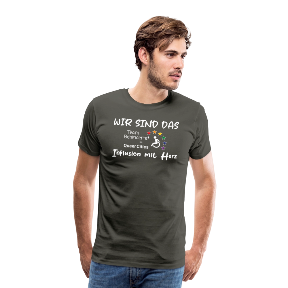 Team Behinderte – Inklusion mit Herz | Solidaritäts-Shirt - Asphalt