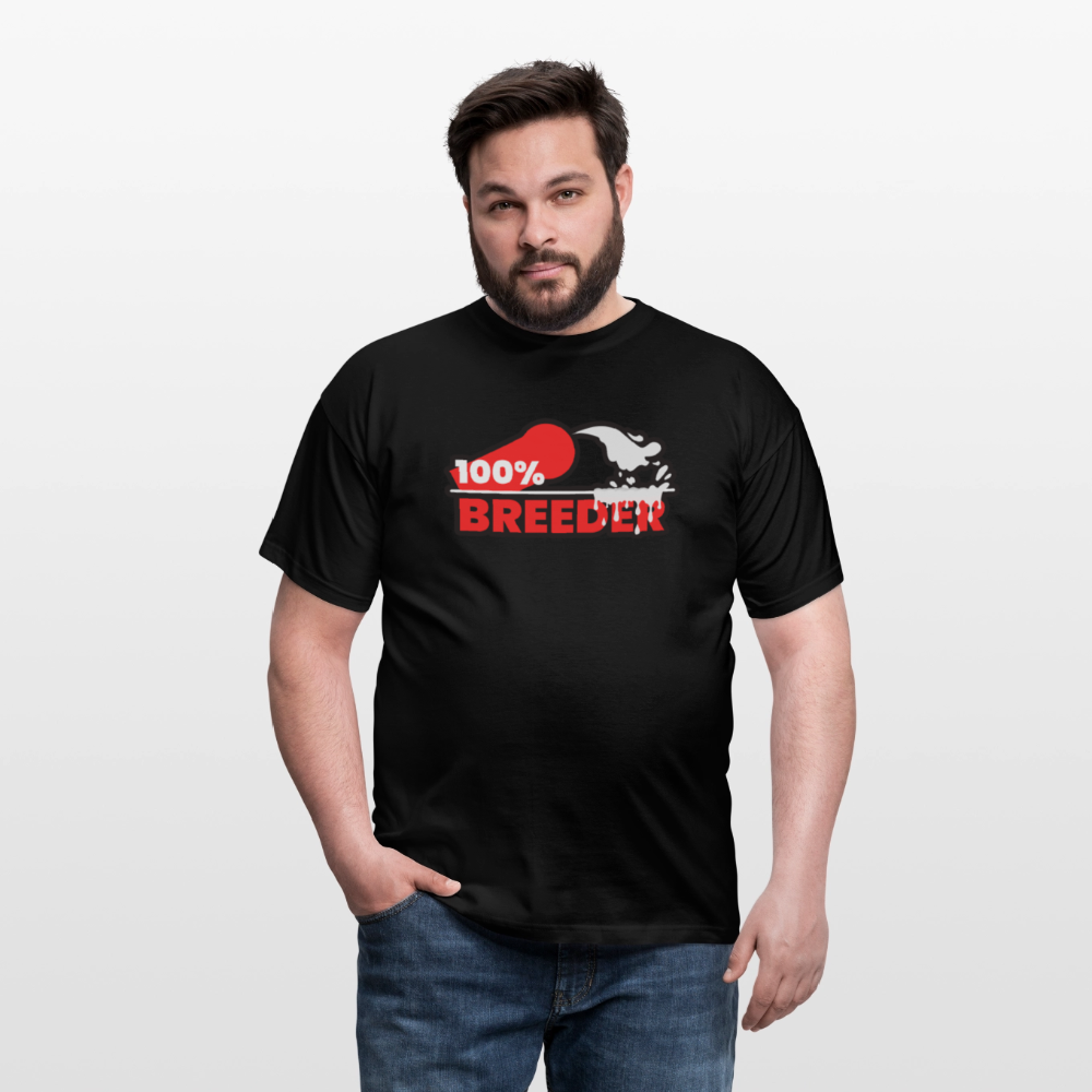 100% BREEDER | Kink Fetish Pride T-Shirt - Schwarz