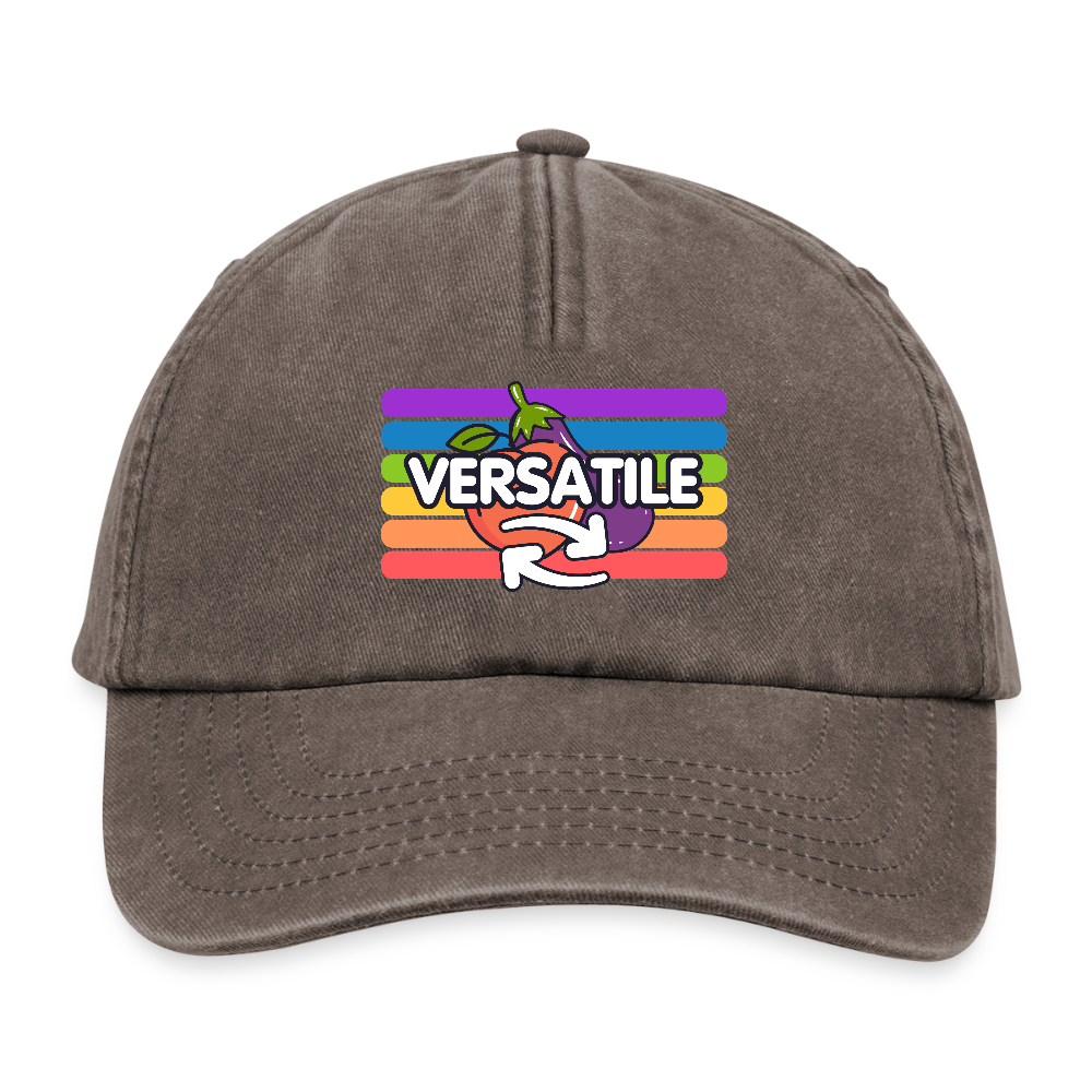 Versatile Gay | Pride Vintage Cap - Vintage Braun