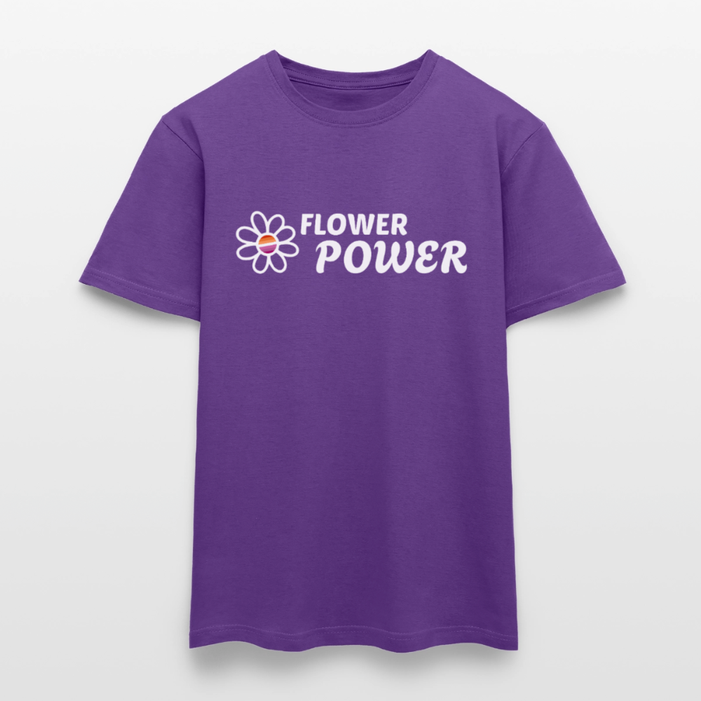 Flower Power Lesbisch T-Shirt | Retro WLW Pride LGBTQ - Lila