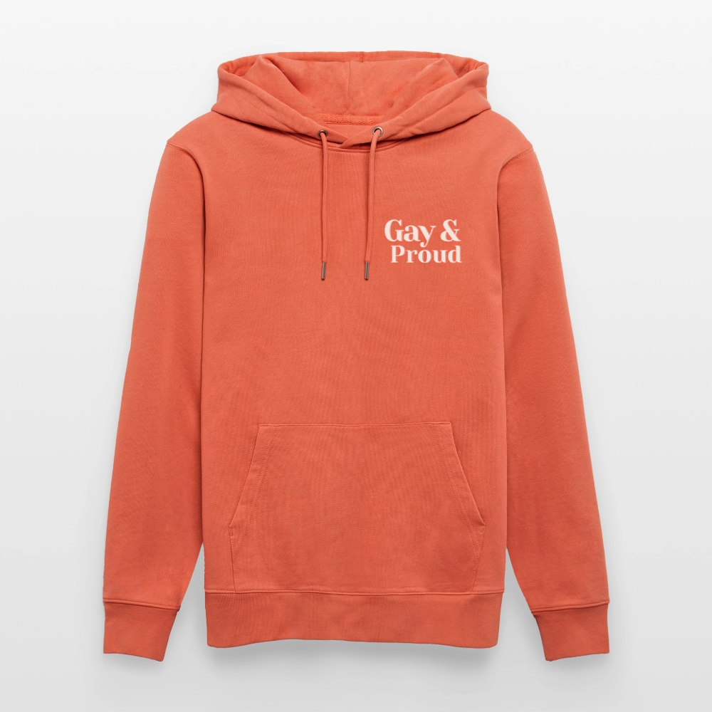 Gay & Proud | Pride Bio-Hoodie Unisex - Hellrot