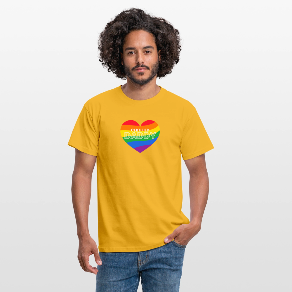 CERTIFIED DADDY | Kink Fetish Pride T-Shirt - Gelb