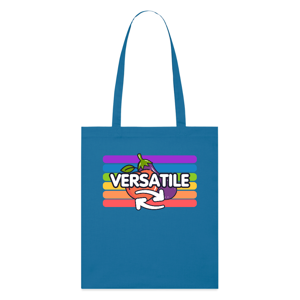 Versatile Gay | Pride Bio-Stoffbeutel - Königsblau