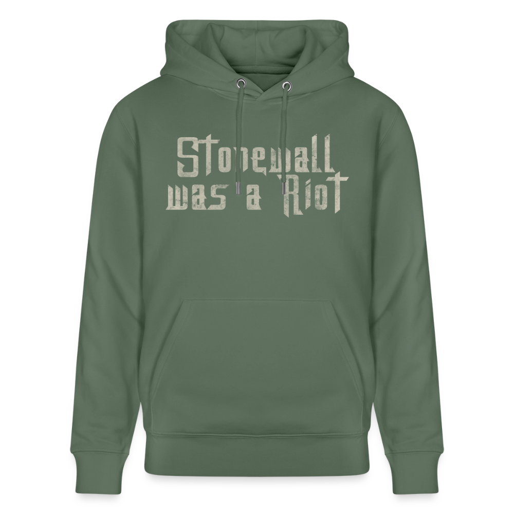 Stonewall was a Riot | Pride Bio-Hoodie Unisex - Tanngrün