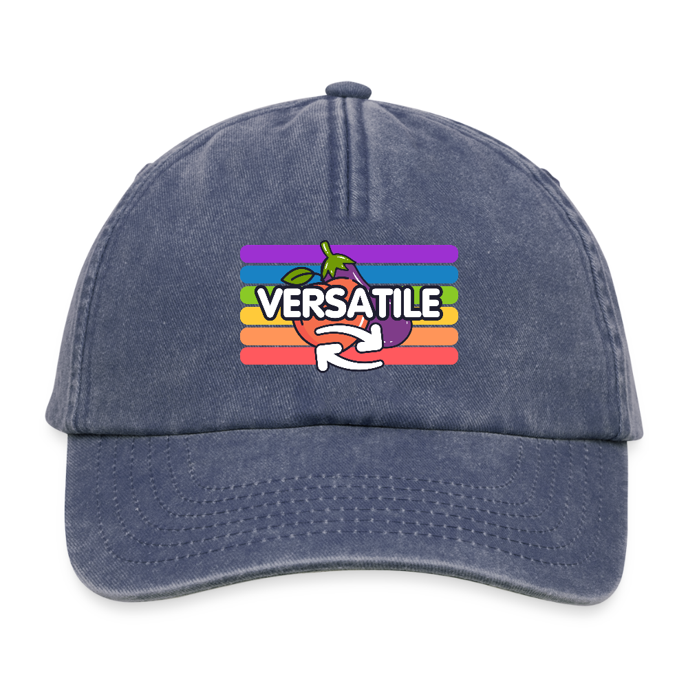 Versatile Gay | Pride Vintage Cap - Vintage Denim