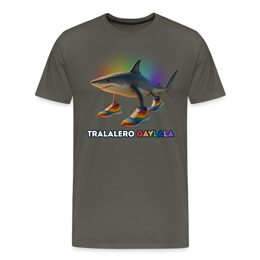 Tralalero Gaylala Pride Premium T-Shirt - Asphalt