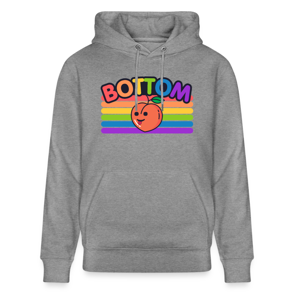 Bottom Gay | Pride Bio-Hoodie Unisex - Hellgrau marmoriert