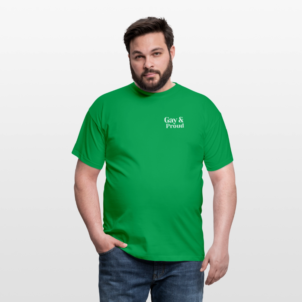 Gay & Proud | Regenbogenherz Pride T-Shirt - Kelly Green