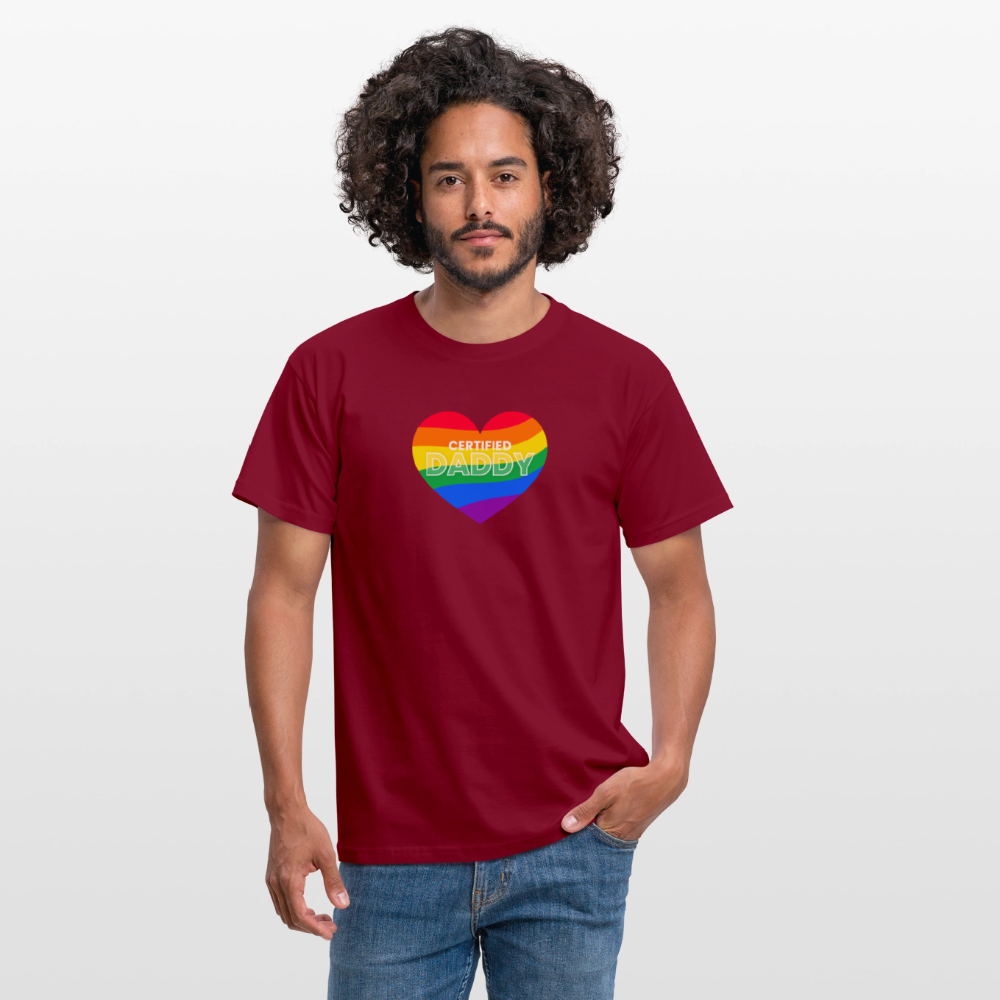 CERTIFIED DADDY | Kink Fetish Pride T-Shirt - Ziegelrot