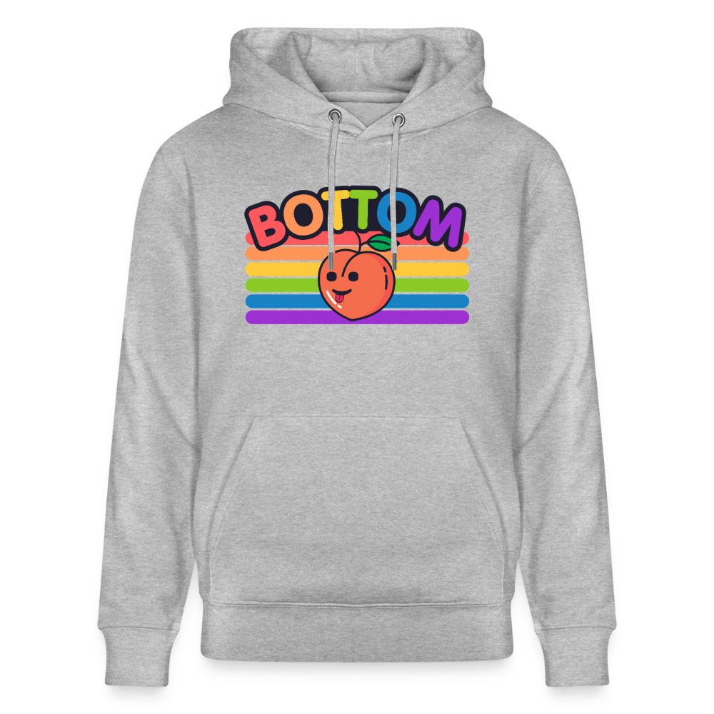 Bottom Gay | Pride Bio-Hoodie Unisex - Grau meliert