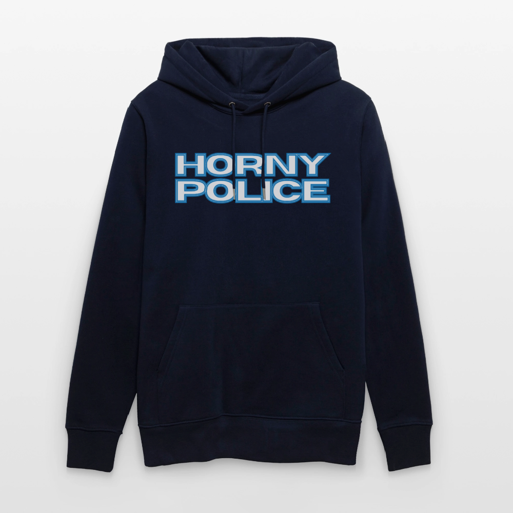 HORNY POLICE | Kink Fetish Pride Bio-Hoodie Unisex - Navy