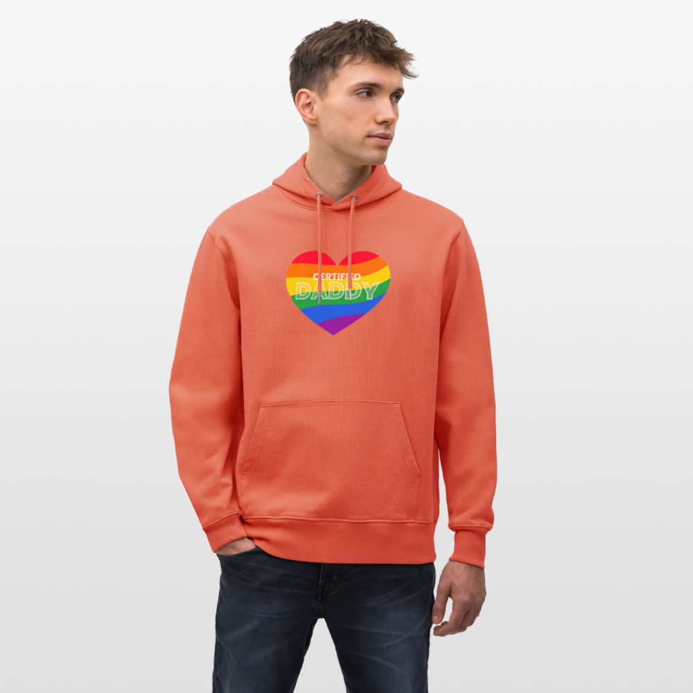 CERTIFIED DADDY | Kink Fetish Pride Bio-Hoodie Unisex - Hellrot