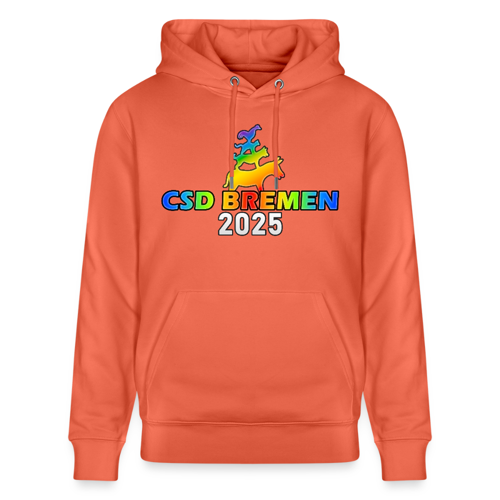 CSD Bremen 2025 Pride Unisex Bio-Hoodie - Hellrot