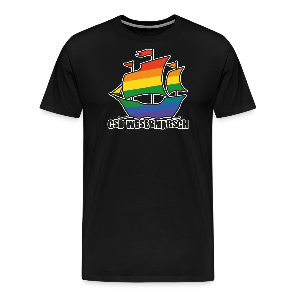 CSD Wesermarsch Premium T-Shirt - Schwarz