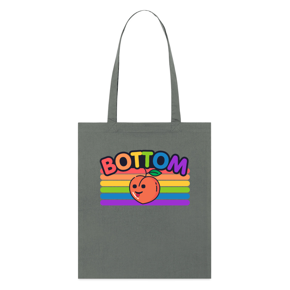 Bottom Gay by PrideLAB | Pride Bio-Stoffbeutel - Anthrazit