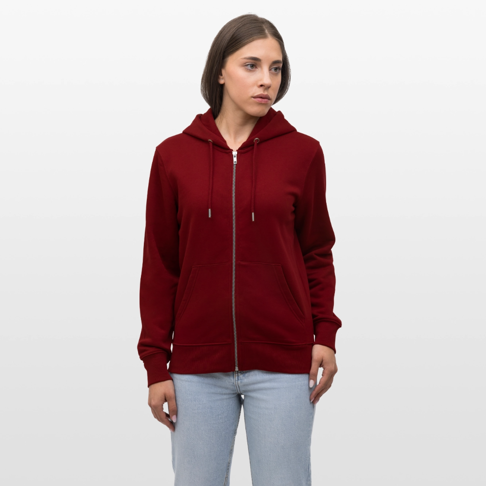 Gay & Proud | Pride Bio-Kapuzenjacke Unisex - Burgunderrot