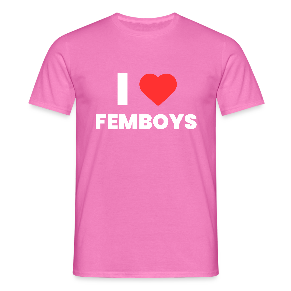 I LOVE FEMBOYS | Kink Fetish Pride T-Shirt - Pink