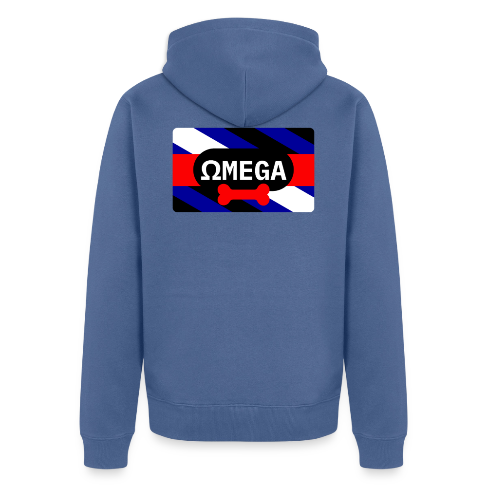 OMEGA Puppy Flag | Puppy Kink Pride | Premium Kapuzenjacke - Taubenblau