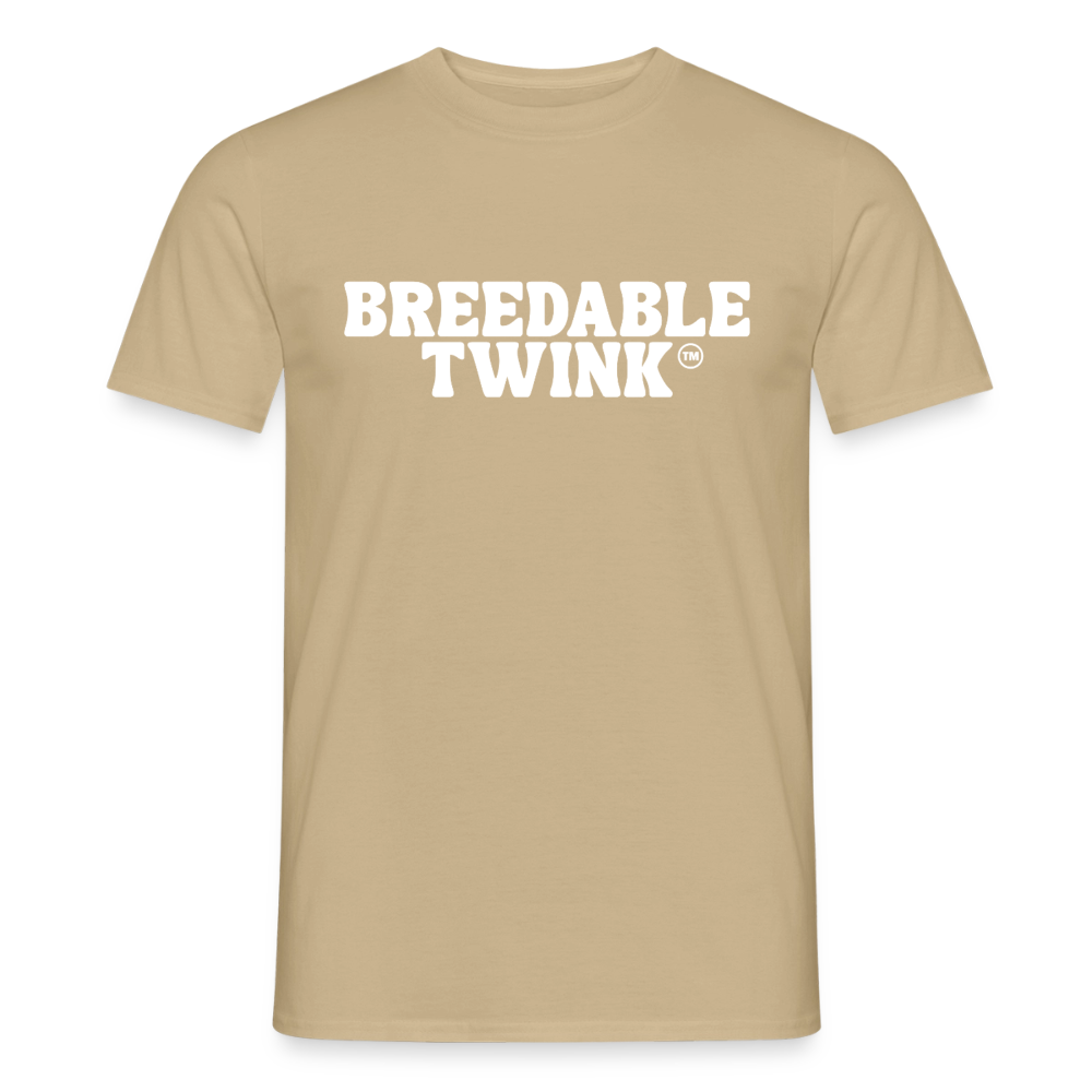 Breedable Twink™ | Kink Fetish Pride T-Shirt - Sandbeige