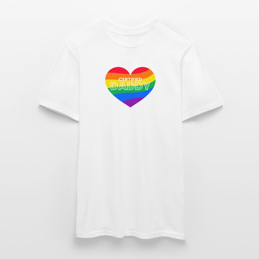 CERTIFIED DADDY | Kink Fetish Pride T-Shirt - Weiß