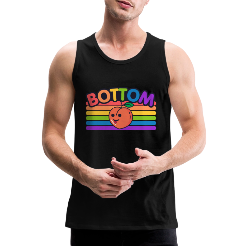 Bottom Gay | Pride Premium Tank Top - Schwarz