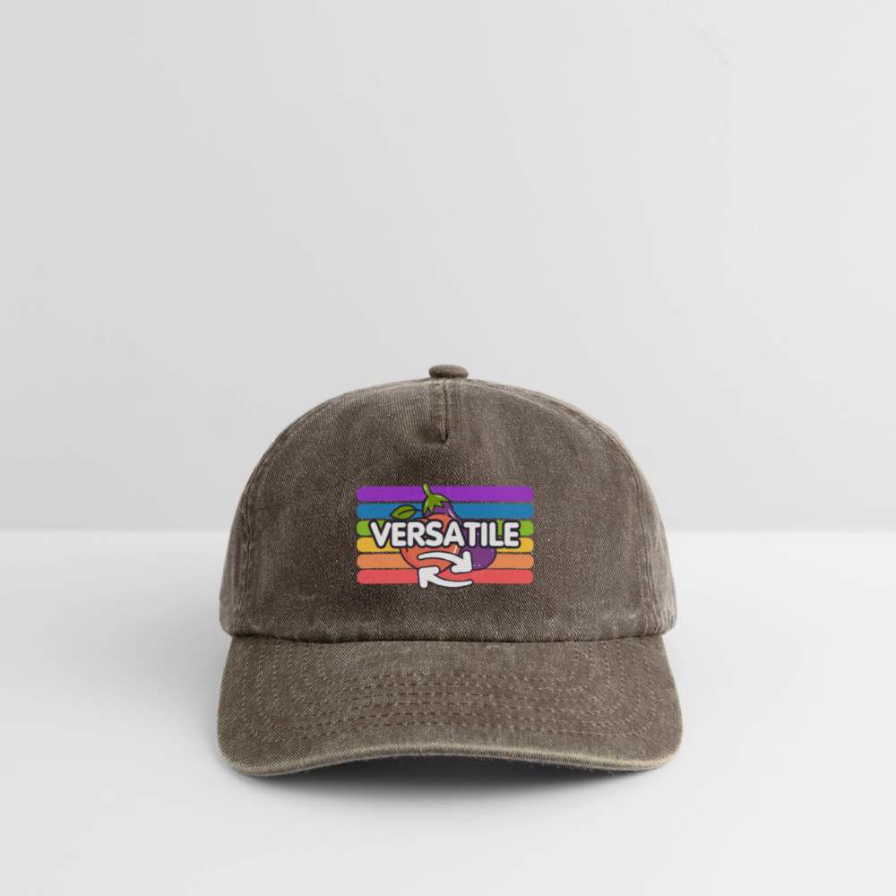 Versatile Gay | Pride Vintage Cap - Vintage Braun