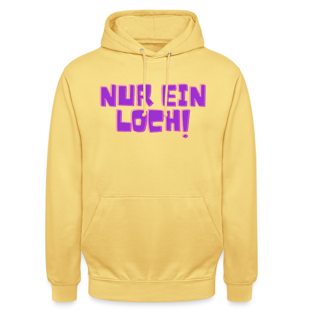 Nur ein Loch! | Kink Fetish Pride Hoodie Unisex - Zitronengelb