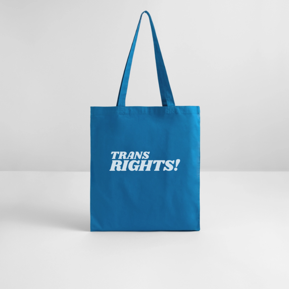 Trans Rights! | Pride Bio-Stoffbeutel - Königsblau